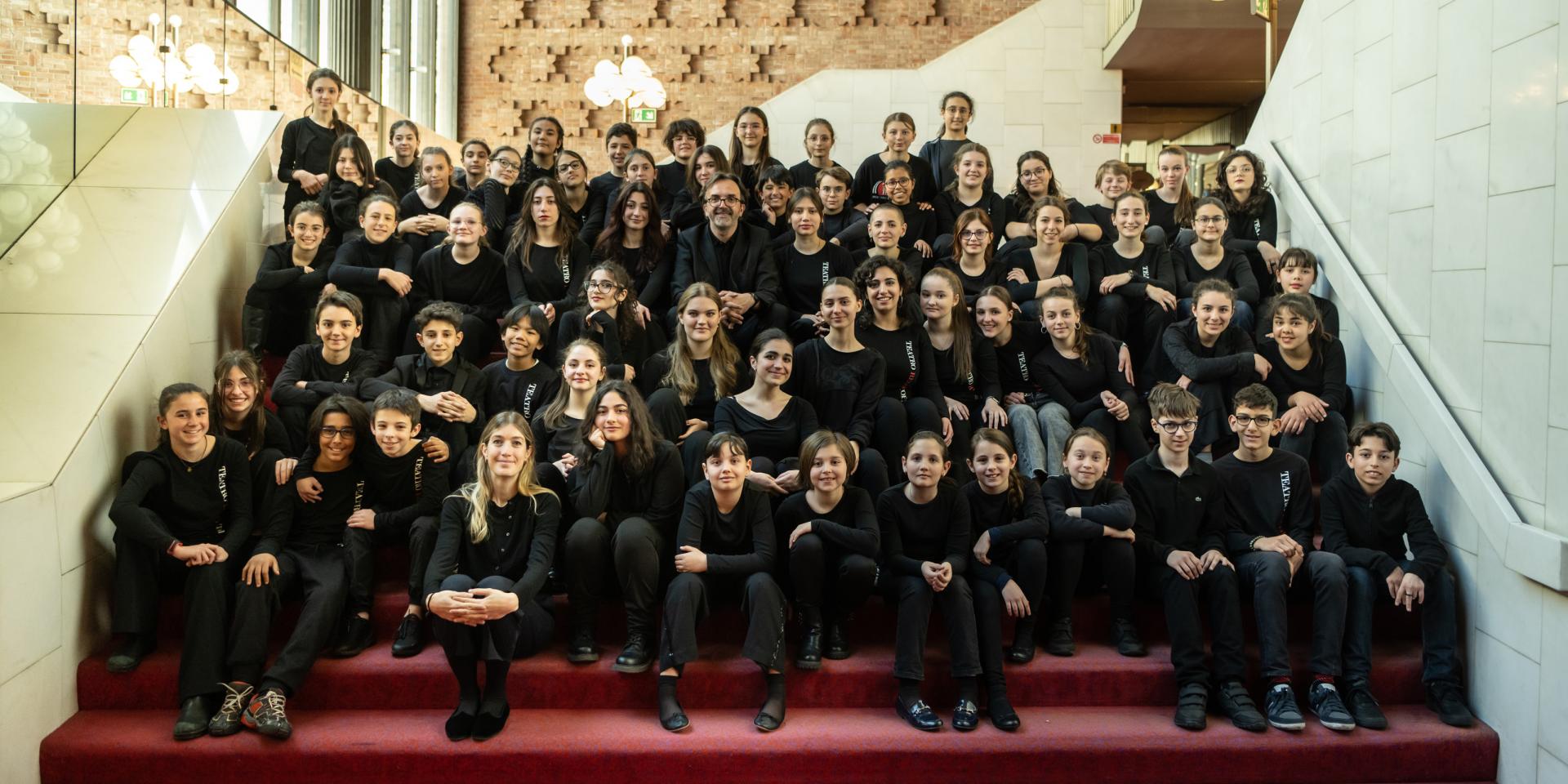 Children's Chorus Teatro Regio Torino with master Claudio Fenoglio (ph Andrea Macchia)