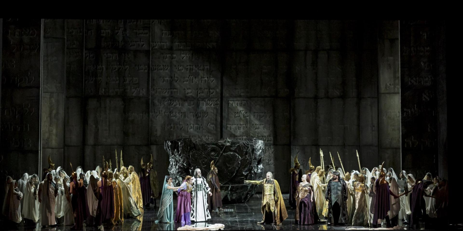 Foto di scena di Nabucco, parte I (foto Edoardo Piva)