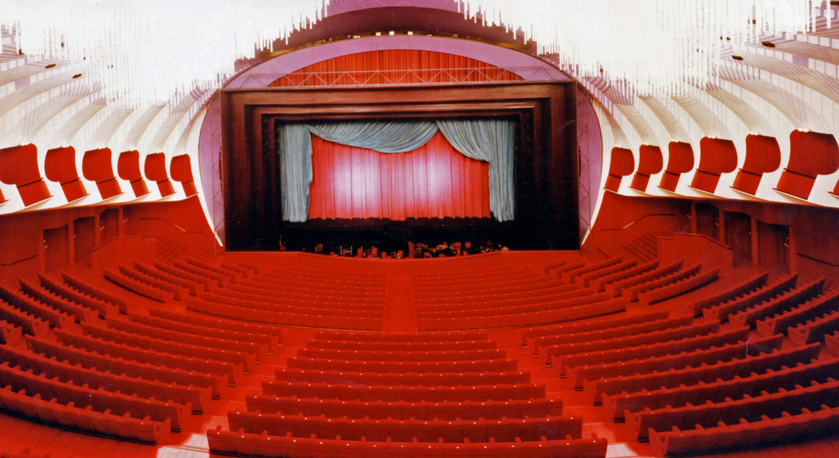 The proscenium of the Teatro Regio after the acoustical restoration of 1996