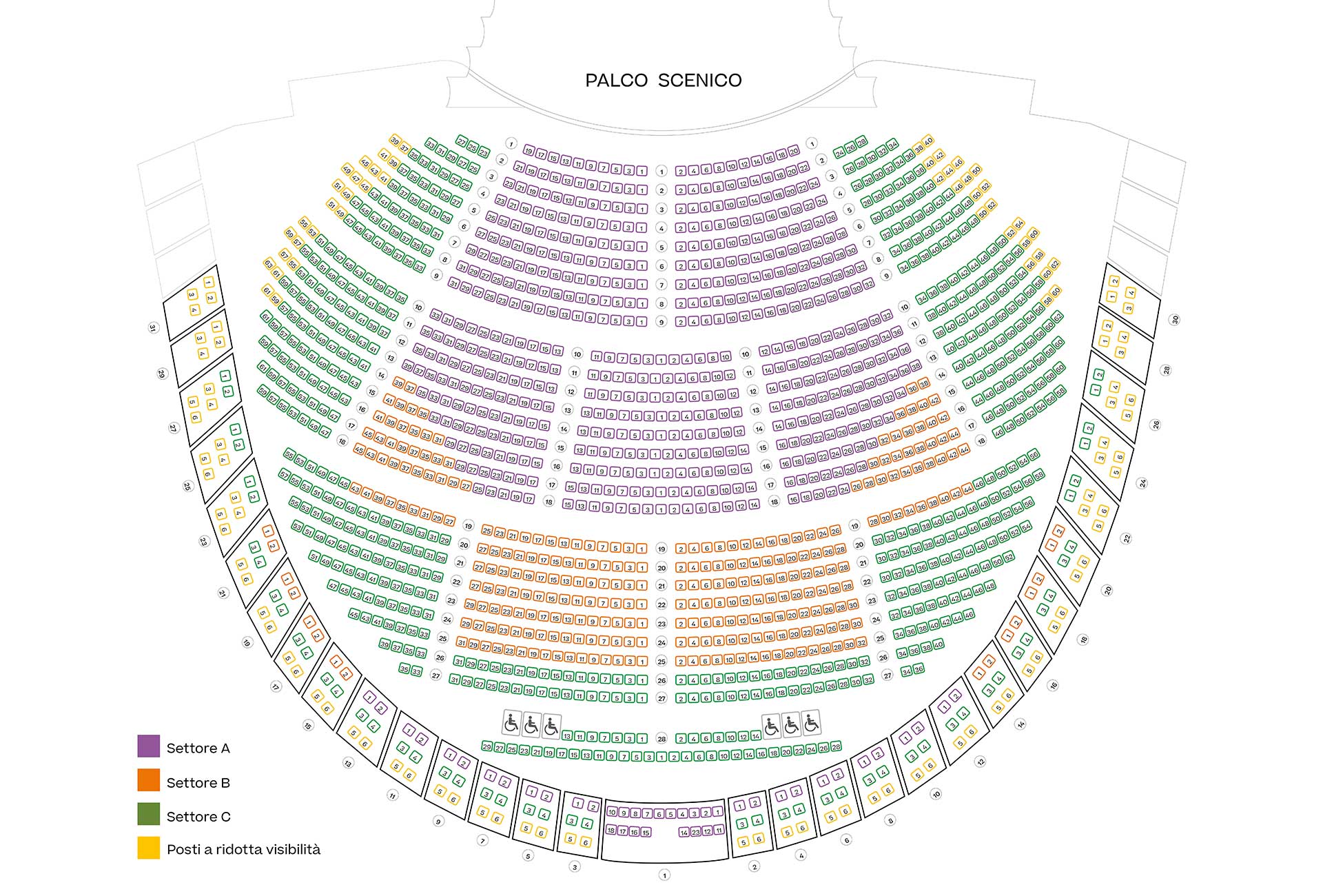 AUDITORIUM SEATING PLAN - opera and ballet